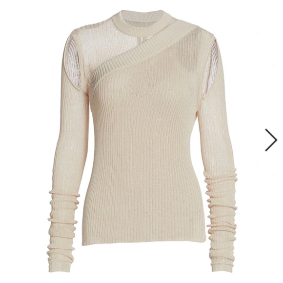 Rick Owens Membrane Banana Sweater in “Oyster” - Picture 3 of 16